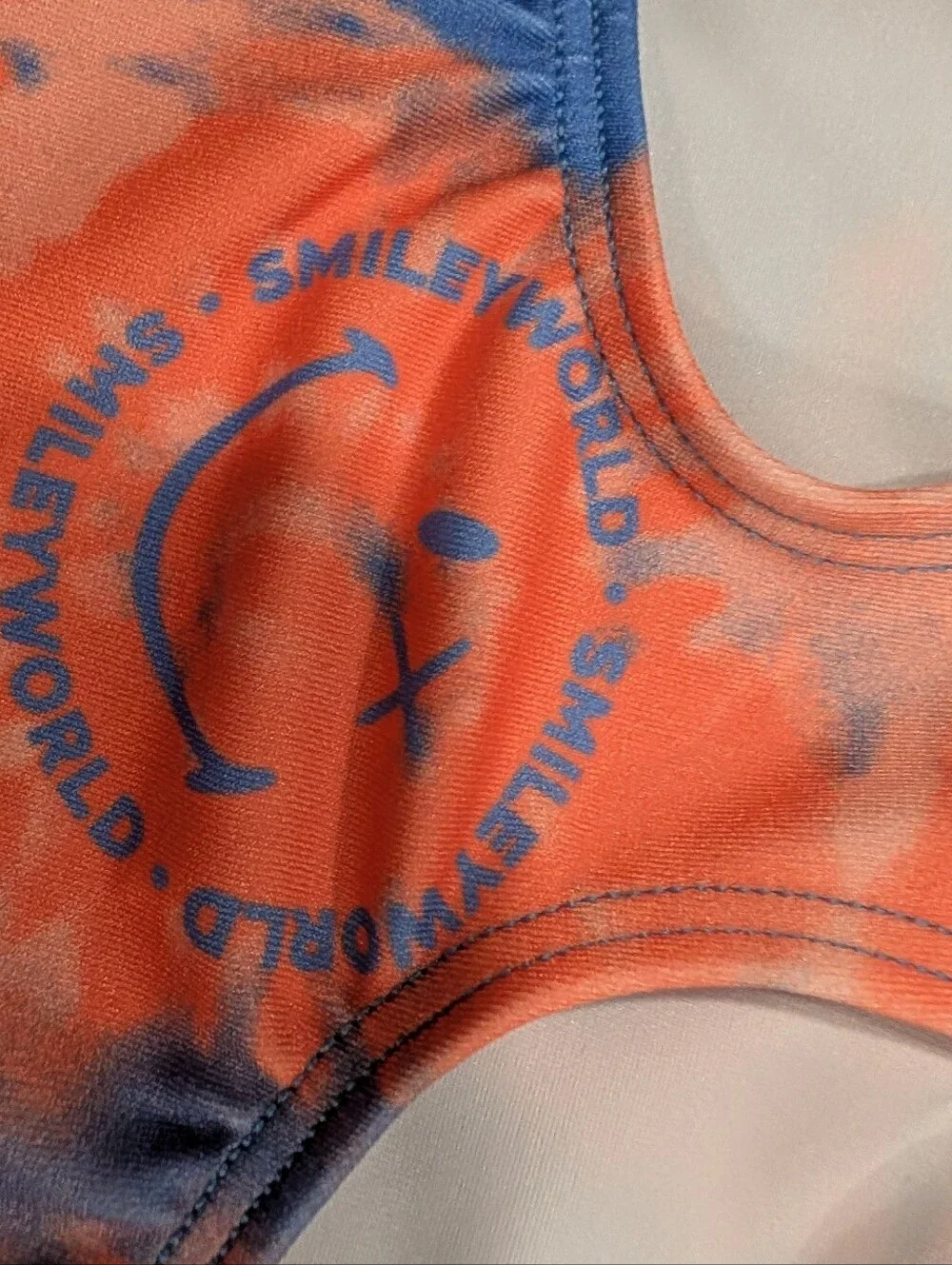 SMILEY WORLD x GK Elite Gymnastics Dance Leotard Medium Tie Dye TieDye HAPPY SUN
